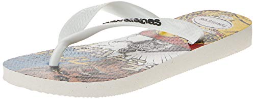 Chinelo, Havaianas, Star Wars, Adulto Unissex, Branco/Preto, 41/42