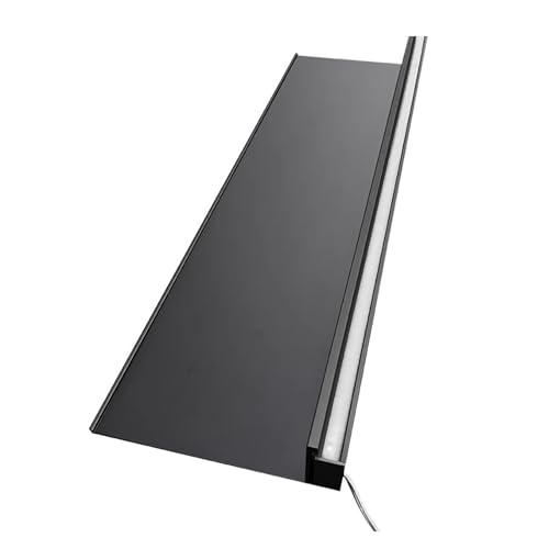 Étagère murale LED noire pour salon moderne créez un coin lecture cosy