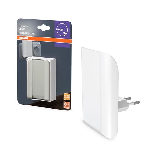 Osram Nachtlicht, indirektes Licht, 3000K, 5lm, 0,28W, Tageslichtsensor, Plug-and-Play, für Kinderzimmer und Wohnbereiche