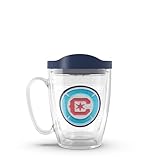 Tervis MLS Chicago Fire FC - Primary Logo Made in USA Double Walled Insulated Tumbler Travel Cup Keeps Drinks Cold & Hot, 16oz Mug with Handle, Classic