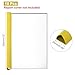 PATIKIL 10Pcs Binding Bars, 25mm Binding Bars Slide Grip 220 Sheets Capacity A4 Size Report Binder Triangle Presentation Binder for Report Cover Resume, Yellow