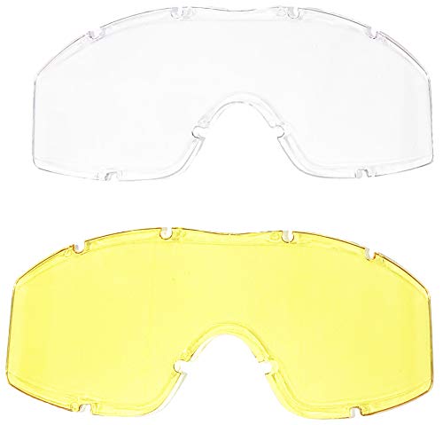 Valken Airsoft Tango Goggles, with 3 Lenses, Tan Frame,One Size