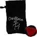 DirtBag Classic Footbag/Hacky Sack with Pouch - red/Black