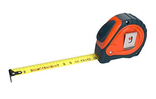 Presch Tape Measure 5m - Robust & Professional - with Stable Metal Belt Clamp, Metric Only and Retractable Measurement tape