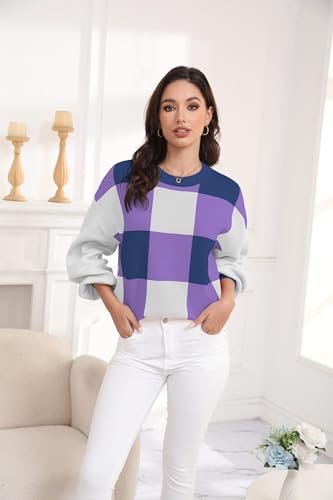 Image of LISILONG Women's 2024 Trendy Long Sleeve Ribbed Knit Sweater - Y2K Colorblock Fall Fashion Pullover Jumper