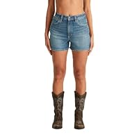 Wrangler Women's Hi Bells Short, Blue Nirvana, 4