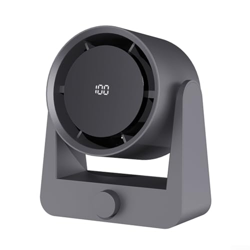 Design portatile Turbofan: dimensioni compatte a 150 x 59 x 175 mm in grigio scuro o beige, realizzato con materiali esterni ABS+PC resistenti all'erosione e allo sbiadimento, questa ventola offre un raffreddamento potente con basso rumore e pesa meno di 1 kg per una facile mobilità,