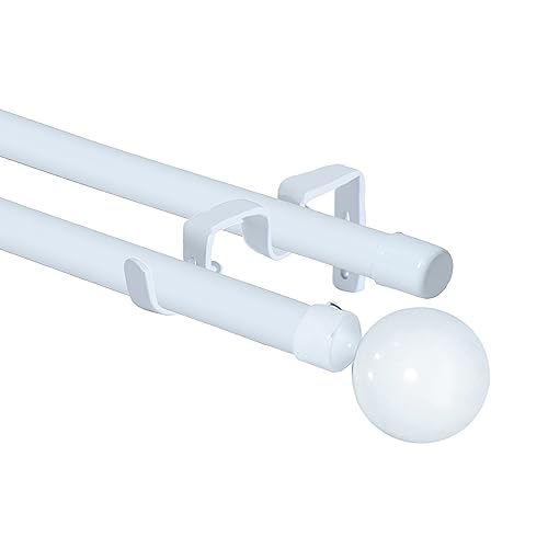 Barras de Cortina Doble Blanca Marca DALINA TEXTIL S.L