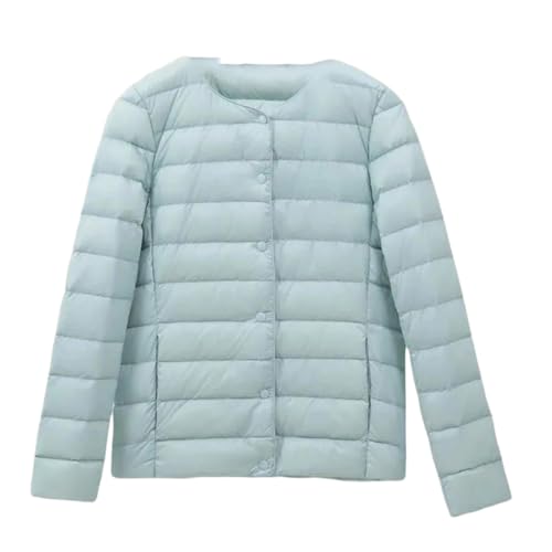 Cozy and Stylish Baby Blue Lightweight Down Jacket for Women - Perfect for Chilly Days!