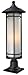 Z-Lite 529PHB-533PM-BK Outdoor Pier Mount Light, Black Metal Finish Matte Opal Shade