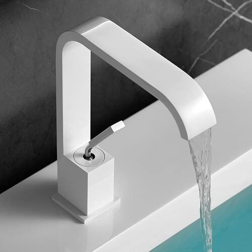 Robinet cascade noir pour lavabo de salle de bain moderne chic