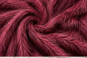 Image of Prokart Soft Faux Fur Fabric Cloth - 60 Inch Wide Pana | Fur Fabric Decorative Cloth for Crafting Soft Toys, Fancy Dress, Baby Photoshoot, Wedding Mandap & Party Decor (Dark Red, 1 Mtr)