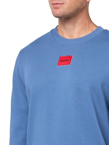 HUGO Men's Regular Fit Square Logo Jersey Sweatshirt3
