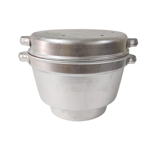 Image of Small Aluminum handwa Pot | handva Cooker cookware pan Cake | handvo Cooker (Ideal for 1-2 Persons)