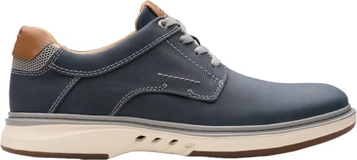 Clarks Clarks - Mens Un Briley Pace Shoes, Color Navy Leather, Size: 12 W US