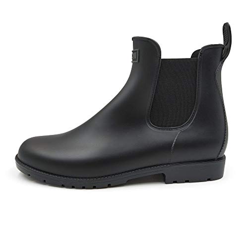 Amoji Unisex Ankle Chelsea Rain Short Rubber Boots 9192