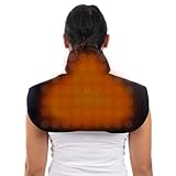 Jade Vitality Natural Jade & Tourmaline Neck & Shoulder Wrap | Extra Large Far Infrared EMF-Free...
