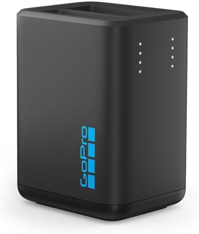 GoPro Dual Battery Charger + 2 Enduro Rechargeable Batteries (HERO13 Black) - Official GoPro Accessory