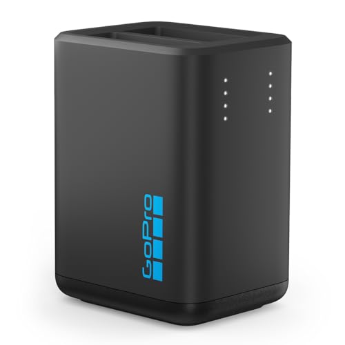 GoPro Dual Battery Charger + 2 Enduro Rechargeable Batteries (HERO13 Black) - Official GoPro Accessory