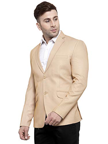 Image of WINTAGE Men's Polyester Cotton Festive and Casual Blazer Coat Jacket