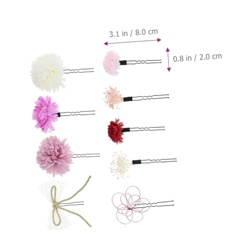 Épingles à cheveux japonaises fleur violette pour accessoires cheveux - 2