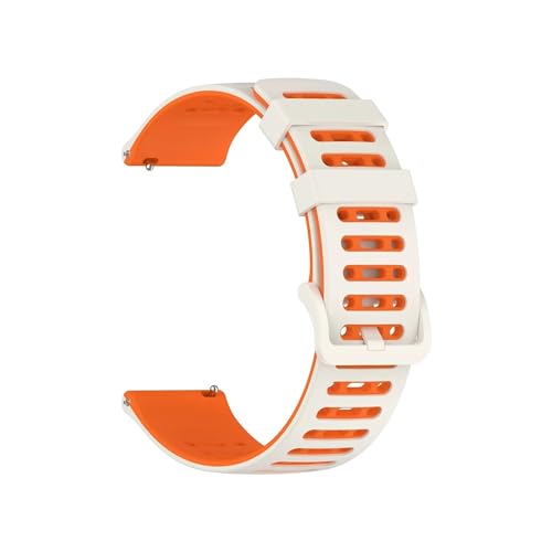 22mmrvVJQxgɓKGarmin Forerunner 265 255/Vivoactive 4/Venu 2/Venu 3/Active(White Orange)