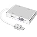 Mini DisplayPort to HDMI/DVI/DP 4K VGA Adapter, ProCIV Mini DP (Thunderbolt) 4-in-1 Adapter Converter for MacBook Air/MacBook/MacBook Pro/Microsoft Surface Pro/Pro 2/3