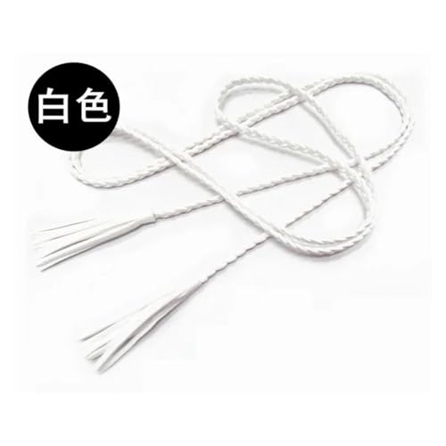 Rfmfkkg Women's Waist Rope Chiffon Lace Dress Decoration Single Thin Tassel Waist Chain Belt3