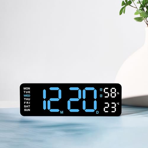 Despertador digital rectangular sencillo con números grandes para casa 4