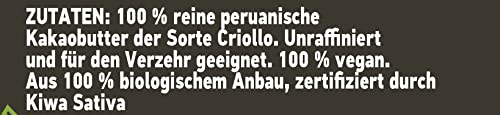 BIO | Kakaobutter |BAMBOO STORY | Kakaochips | Kaltgepresst | Criollo | 900g | 100 % Reine