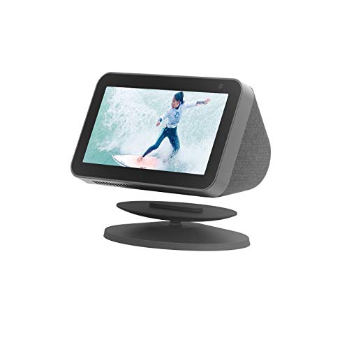Ständer für Echo Show 8 und Show 5 Verstellbare Ständer Halterung mit Anti-Rutsch-Basis, 360-Grad-Schwenker Smart Lautsprecher Magnetfuß für Echo