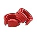 uxcell Type-D Red Universal Car Auto Rubber Shock Absorber Spring Bumper Buffer Power Cushion 2pcs