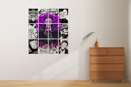 Image of VEENSHI sukuna poster jujutsu kaisen wall poster anime poster (size : 11.9x8.3 inch)