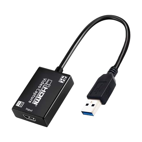 Image of Speedio HDMI Video Capture Card, 4K HDMI to USB 1080P Capture Adapter for Streaming, Recording & Live Broadcasting, Compatible with OBS, Windows, Mac, Linux, Camera, DSLR, Gaming Console- Pack of (1)