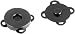 BCP 10 Sets 18mm Sew in Magnetic Bag Clasps Plum Blossom Bag Button, Snaps, Clasps, Great for Sewing Craft Clothing Bag (Smoke Black)