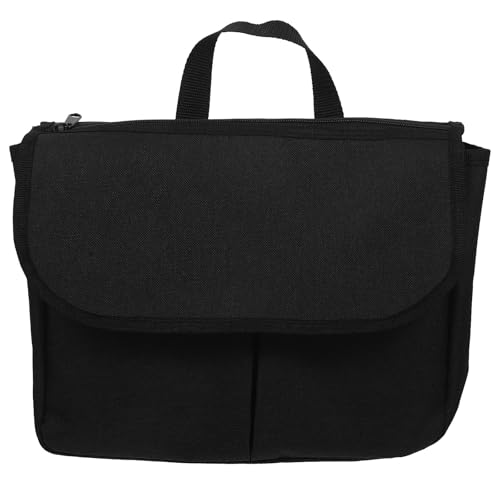 Ipetboom Bolsa Lateral de Almacenamiento para Silla de Ruedas y Andador, Poliéster Resistente, Color Negro, Correas Ajustables para Apoyabrazos, Adecuado para Accesorios Médicos y Uso
