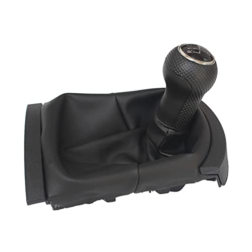 Toohom 5/6 Speed Car Gear Shift Knob Lever Stick Gaiter Boot Cover Collar Fit For Seat Ibiza 2002-2008 Cover Gearshift Accessories (Color : 6 Speed, Size : 1) #TOP3