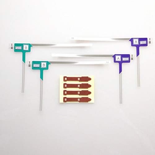 Close-up of film antennas and 3M double-sided tape