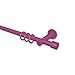 INTERDECO ausziehbare Gardinenstangen in Pink (Beere) 16/19 mm Ø Funtastic Voxx, 130-240 cm