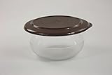 Original Tupperware TUPPERWARE Tafelperle 1,1 L OHNE RAND mit dunkelbraunen Deckel Classic Royal