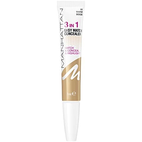 Manhattan 3in1 Easy Match Concealer 80 Warm Beige Cover