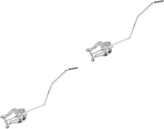 Milisten Brass Instruments 2pcs On Stand Trumpet Musical Clamp-on Plating Marching Clip Alto Folder Supplies Accessory Wind Metal Score Clamp- Holder Music Lyre Short Accessories Portable Sax Woofer