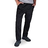 POLIER® Basic Arbeitshosen Männer Cargohose Herren | Stretch [wasserabweisend] Tactical | Outdoor-Hose Arbeitskleidung - Wanderhose Jagdhose Kletterhose | L, schwarz