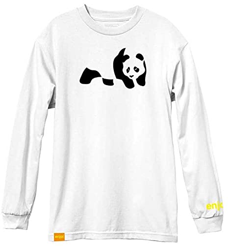 Enjoi Panda L/S T-Shirt Mens Sz S White