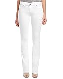 True Religion Women's Becca Mid-Rise Bootcut in Optic White
