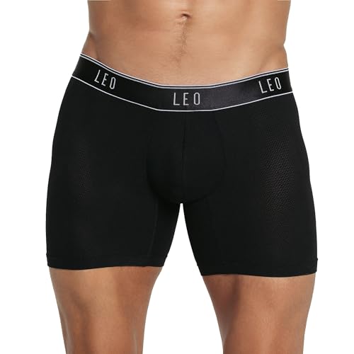 LEO Microfiber Trunk With Quick Drying Fabric - Underwear Mens Boxer Briefs