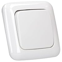 Busch-Jaeger Wechselschalter Set: 2000/6 US Wechselschalter + 2506-214 Wippe + 2511-214 1-fach Rahmen Alpinweiß Reflex SI