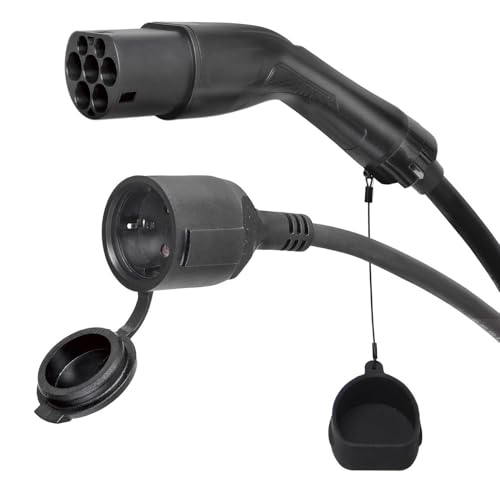 Energenie Typ 2 auf Schuko EV Ladeadapter Kabel 0 5 m - 16A 3 7 kW einphasig Mode 3 Simulation IP44 spritzwassergeschützt