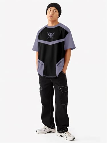 Image of Jin Woo X Shadow Monarch Solo Leveling Printed Anime Oversized T-Shirt - Multi Color