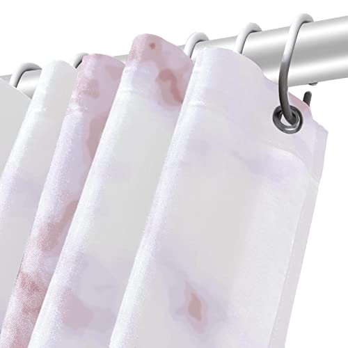 Rideaux de douche en marbre rose sans odeur imperméable pour baignoire 182cm - 6